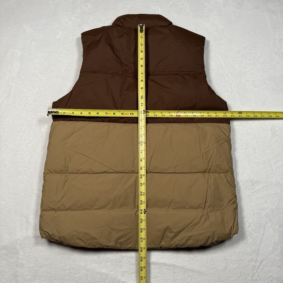 prAna Duck Down Timber Trail Vest Mens Medium Shire Colorblock Full Zip Puffer - Picture 7 of 9